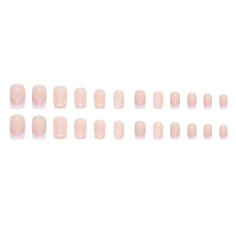 Elegant French Tip Acrylic Nail Design Stornfield