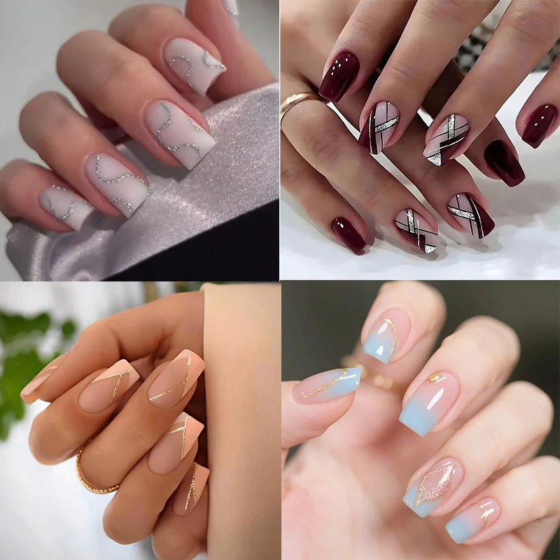 Elegant French Tip Acrylic Nail Art Stornfield