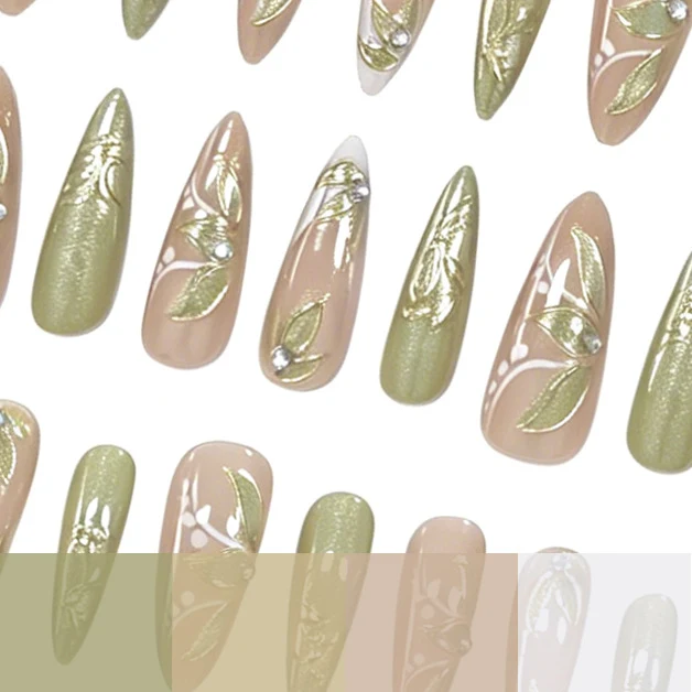 Elegant Floral Nail Art Extensions Stornfield 1789915831