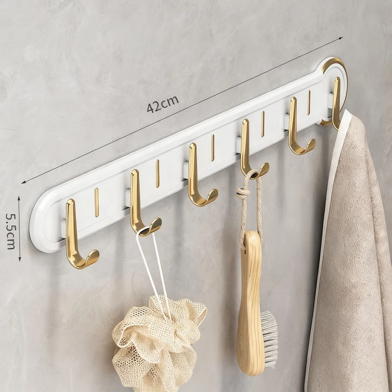 Wandhaken aus Aluminium, selbstklebend, spurlos