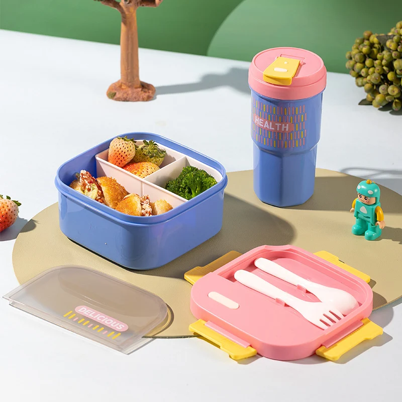 Versatile Leak-Proof Lunch Box with Utensils