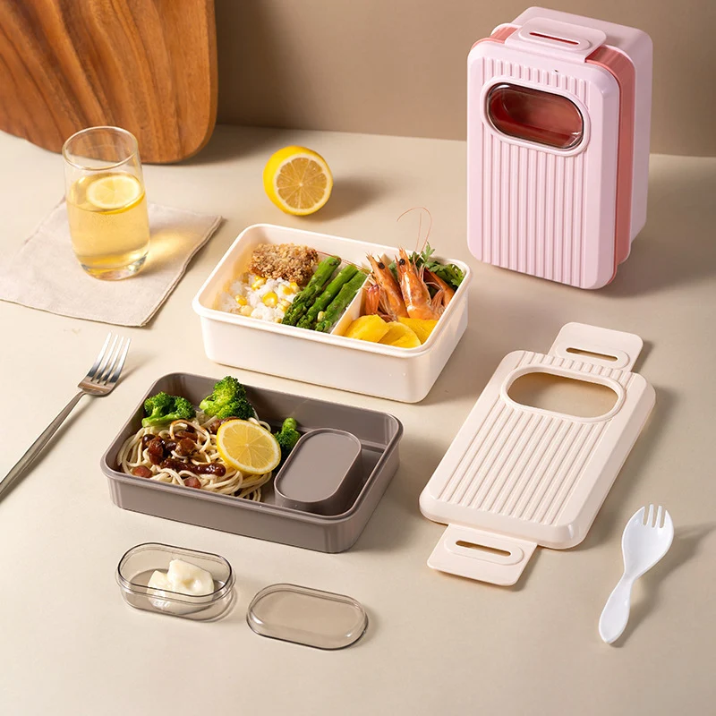 Stylish Dual-Section Lunch Box