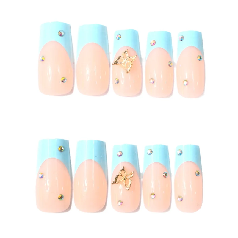 Decorative Long-Length Acrylic Nail Extensions Stornfield