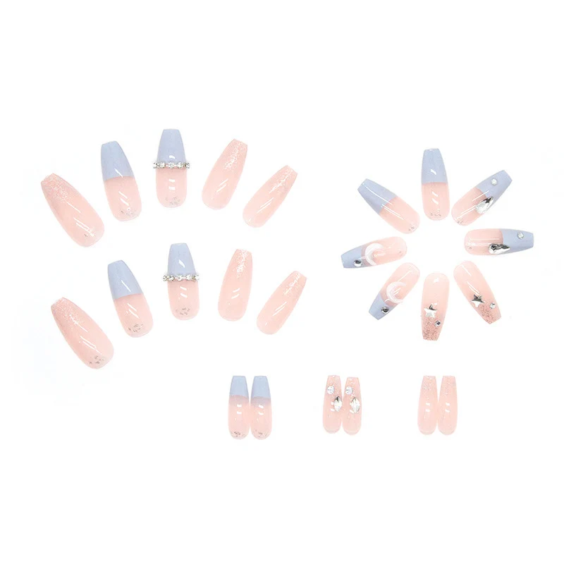 Decorative Long Acrylic Nail Enhancements Stornfield