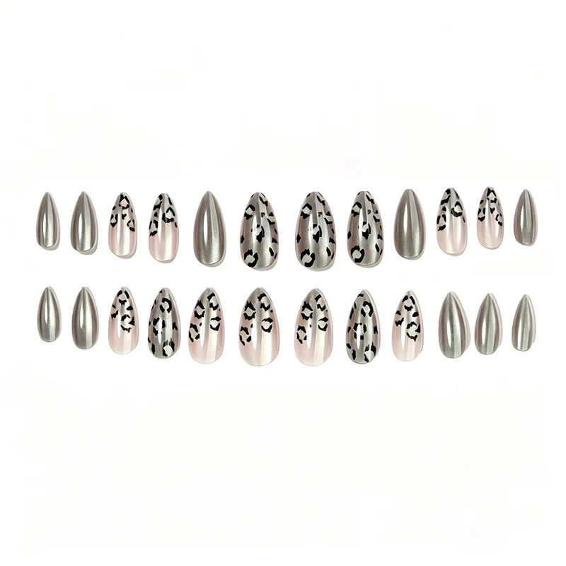 Decorative Leopard Print Nail Art Enhancements Stornfield