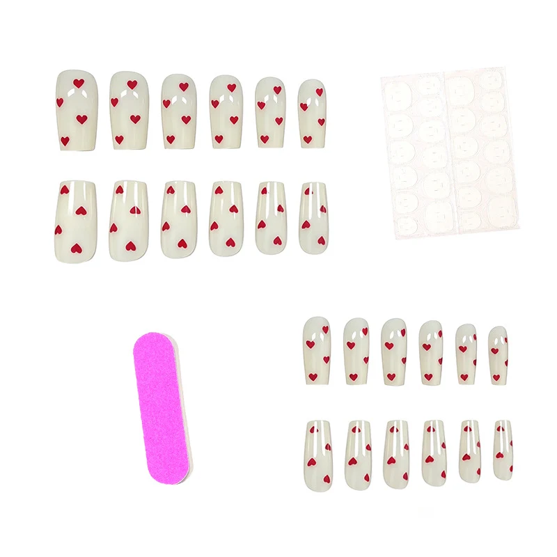 Decorative Heart Accented Nail Art Stornfield
