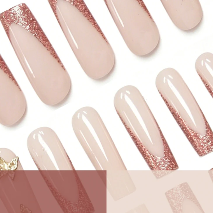 Decorative Glittery Nail Enhancements Stornfield