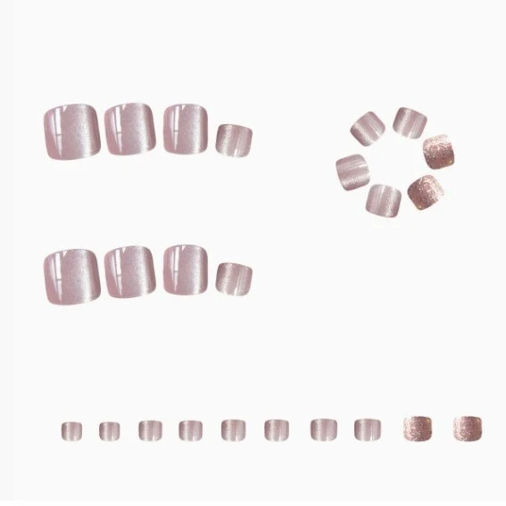 Decorative Glittered Toe Nail Art Stornfield
