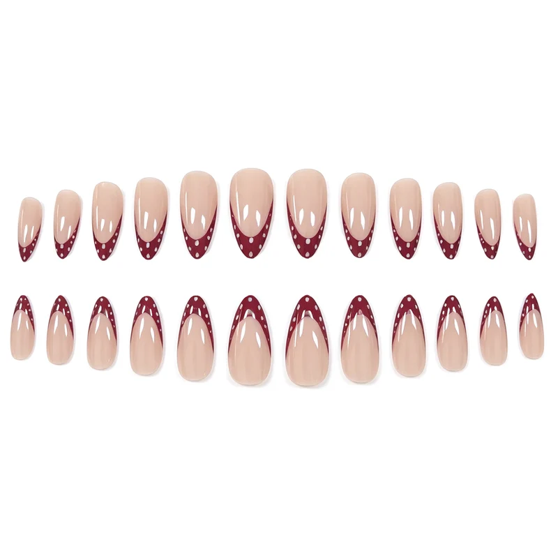 Decorative French Tip Acrylic Nail Enhancements Stornfield