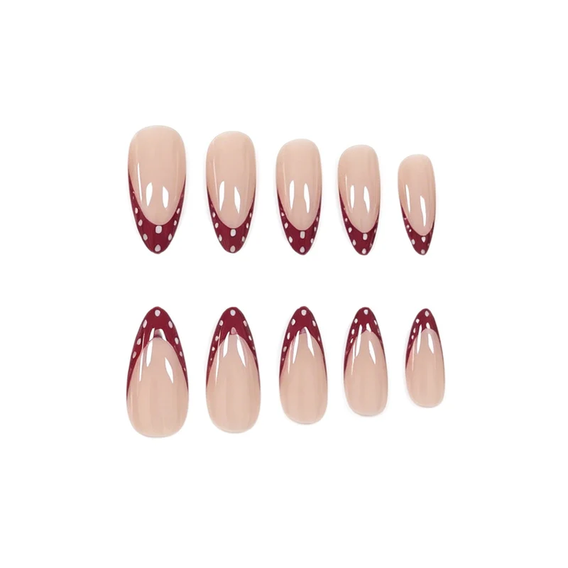 Decorative French Tip Acrylic Nail Enhancements Stornfield