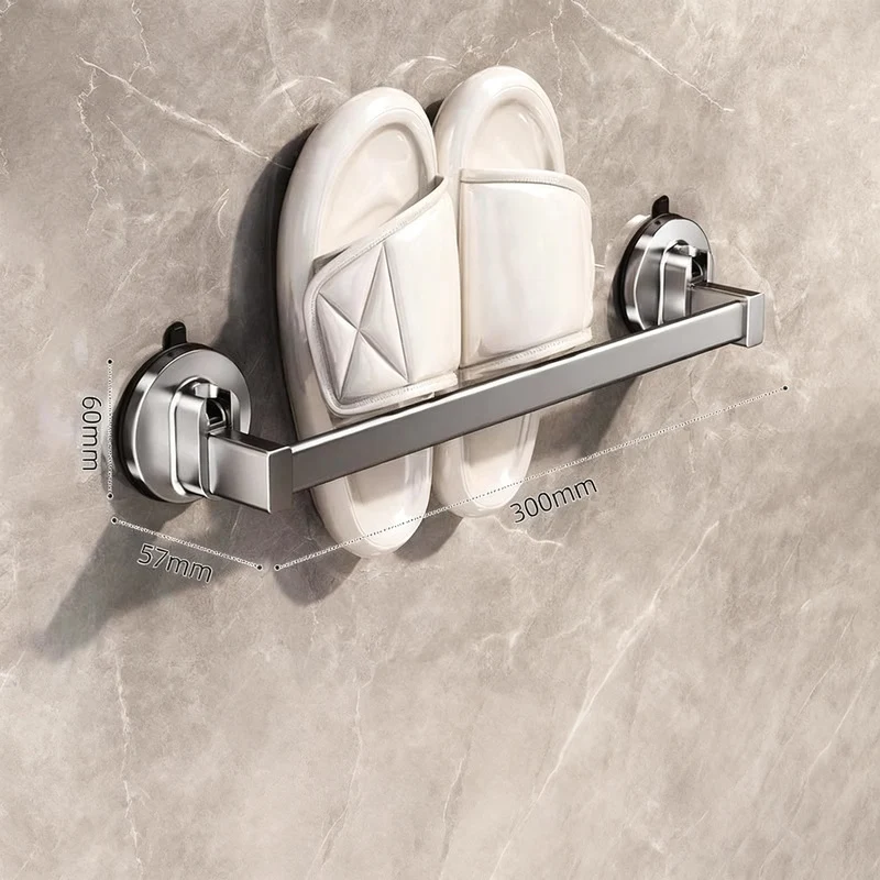 Badezimmer-Pantoffelablage mit Saugnapf, ausziehbar