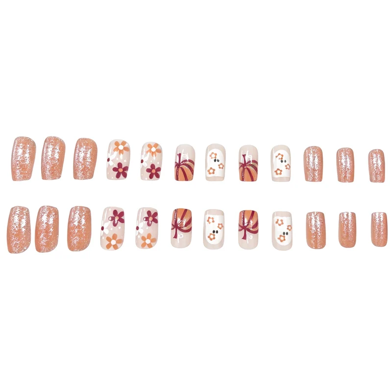 Festive Autumn-Themed Nail Art Set Stornfield