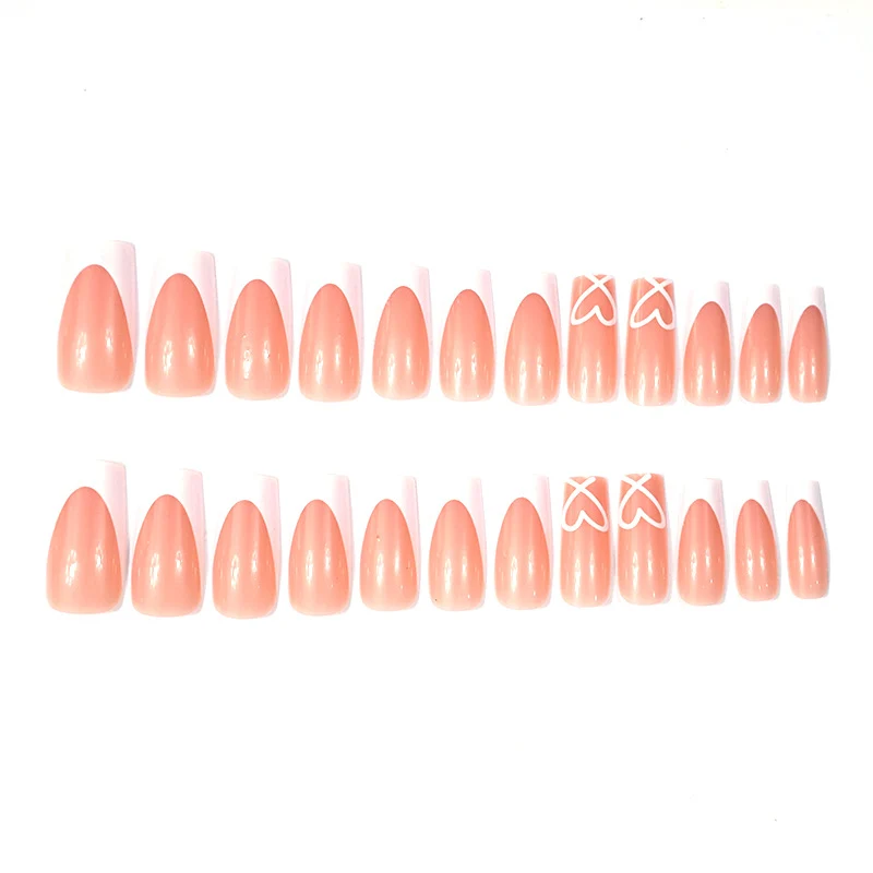 Fashionable French Tip Nail Extensions Stornfield