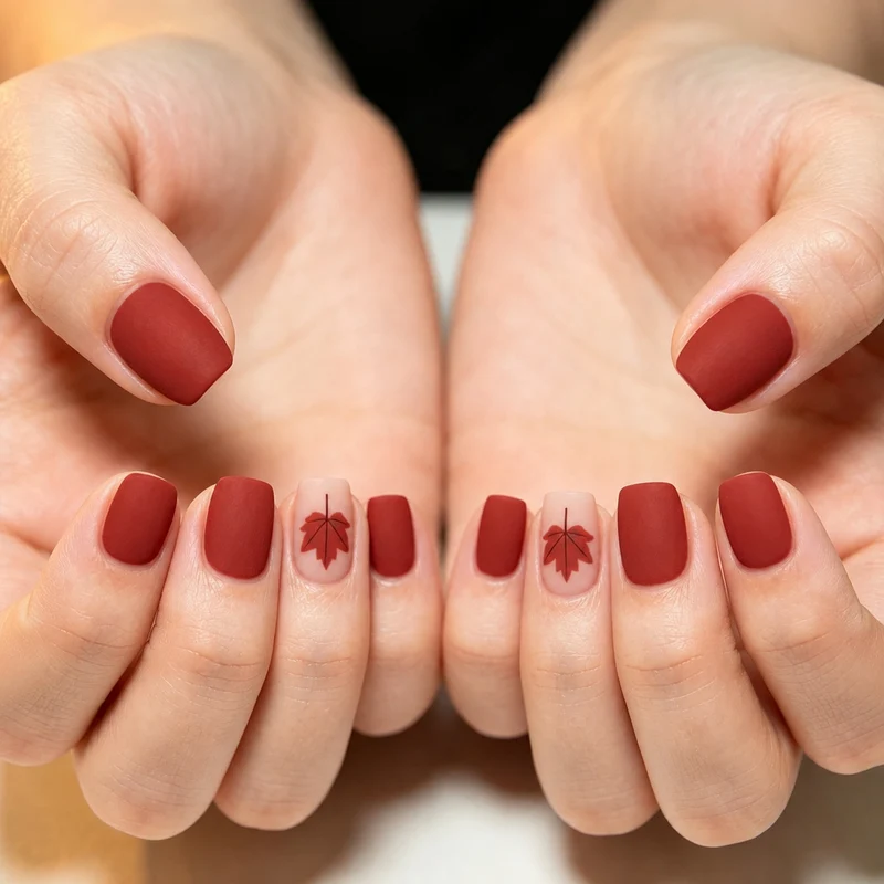 Fall-Themed Nail Art Enhancements Stornfield