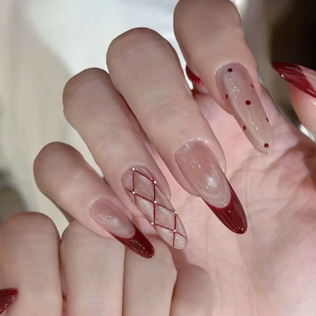 Elegant Stiletto Nail Art Enhancements Stornfield