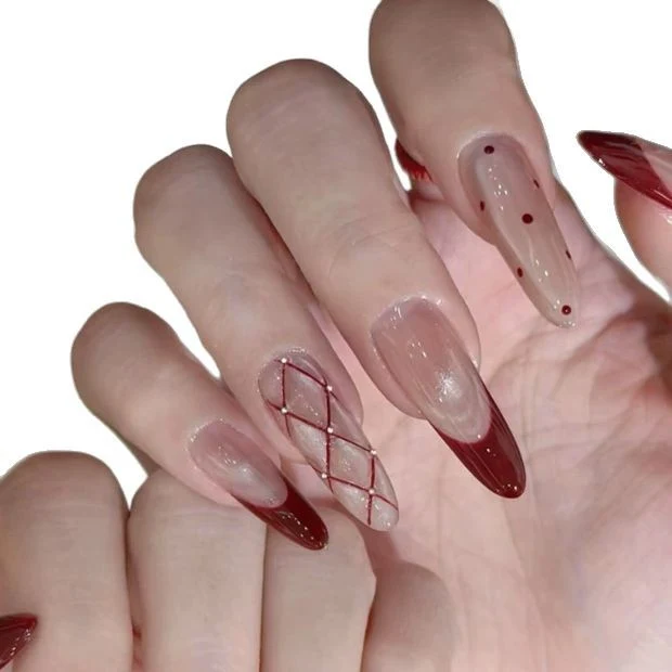 Elegant Stiletto Nail Art Enhancements Stornfield