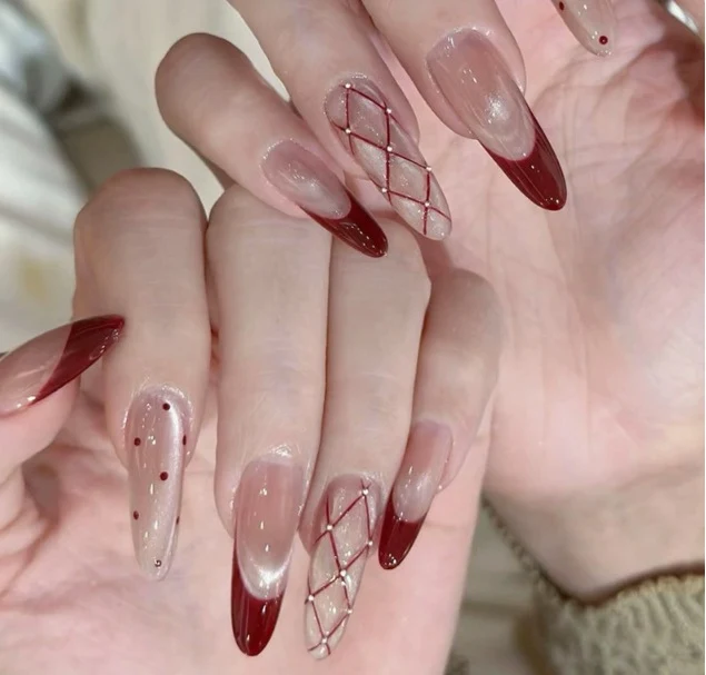 Elegant Stiletto Nail Art Enhancements Stornfield