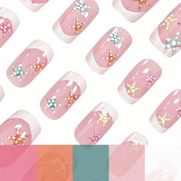 Elegant Starfish-Inspired Nail Art Enhancements Stornfield