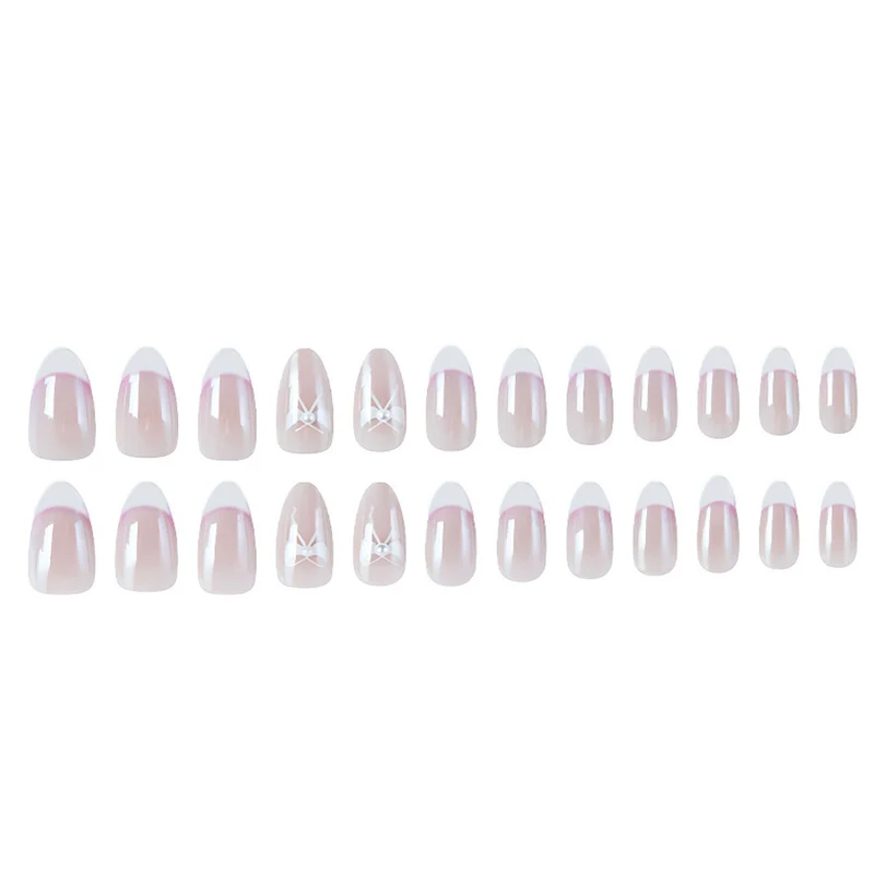 Elegant Floral French Tip Nail Enhancements Stornfield