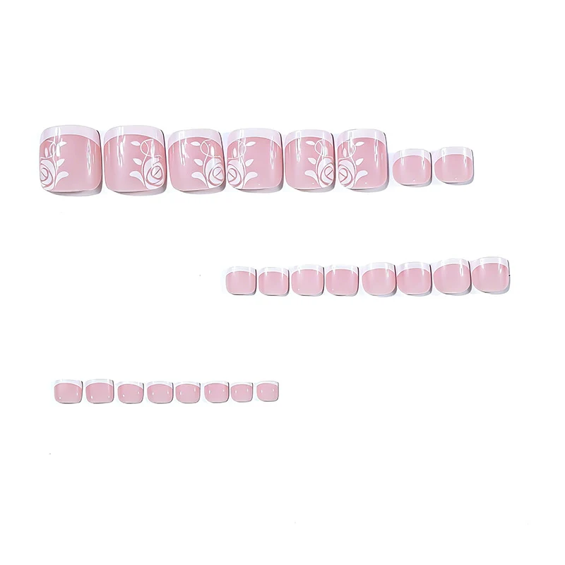 Elegant Floral Design Pedicure Enhancements Stornfield