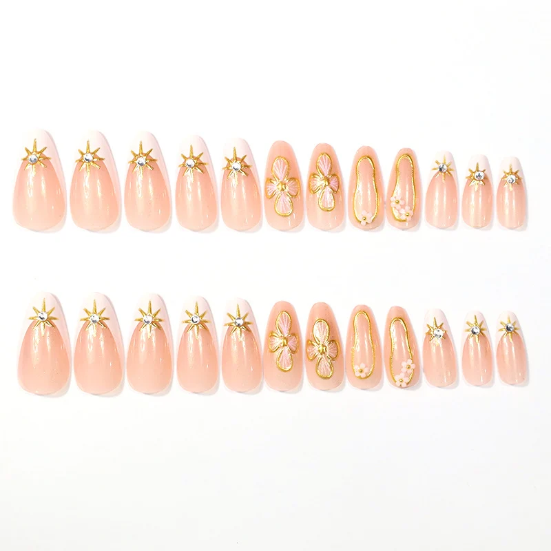 Elegant Floral Design Nail Enhancements Stornfield