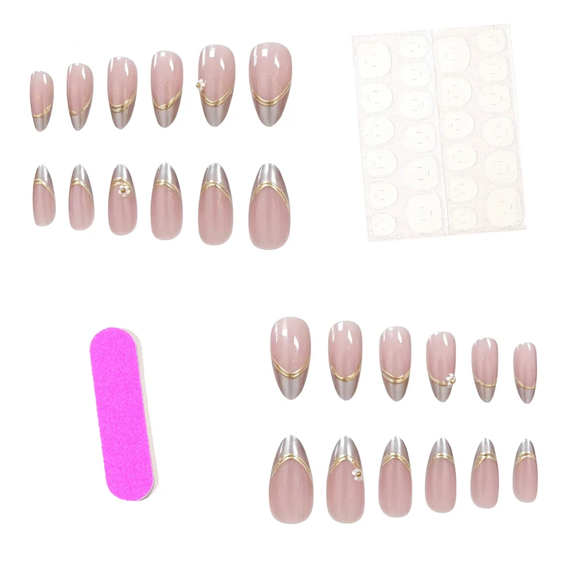 Elegant Floral Design Acrylic Nail Extensions Stornfield 1789915589