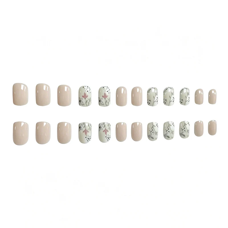 Elegant Floral Art Press-On Nails Stornfield