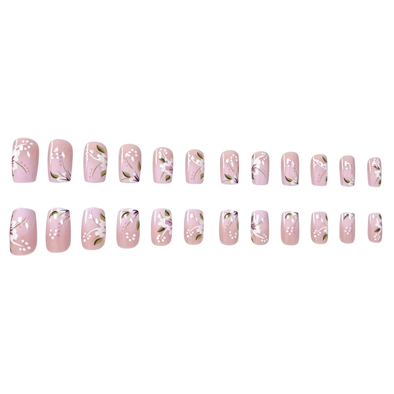 Elegant Floral Acrylic Nail Designs Stornfield