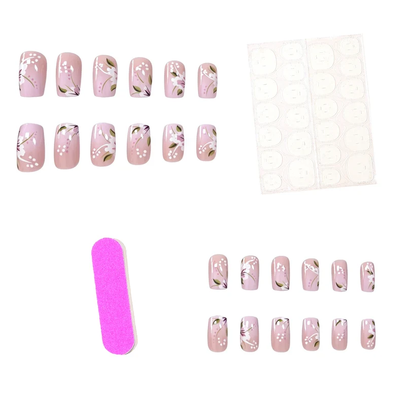 Elegant Floral Acrylic Nail Designs Stornfield