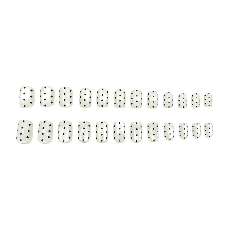 Elegant Dot Pattern Nail Art Enhancements Stornfield