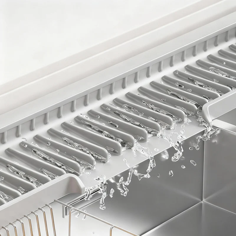 Silikon-Abtropfmatte für Spüle und Waschbecken