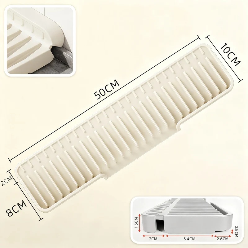 Silikon-Abtropfmatte für Spüle und Waschbecken