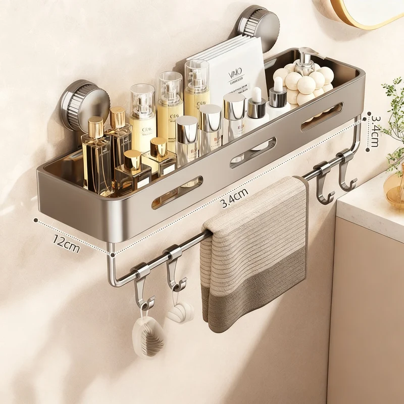 Saugnapf-Regal für Badezimmer, wandhängend
