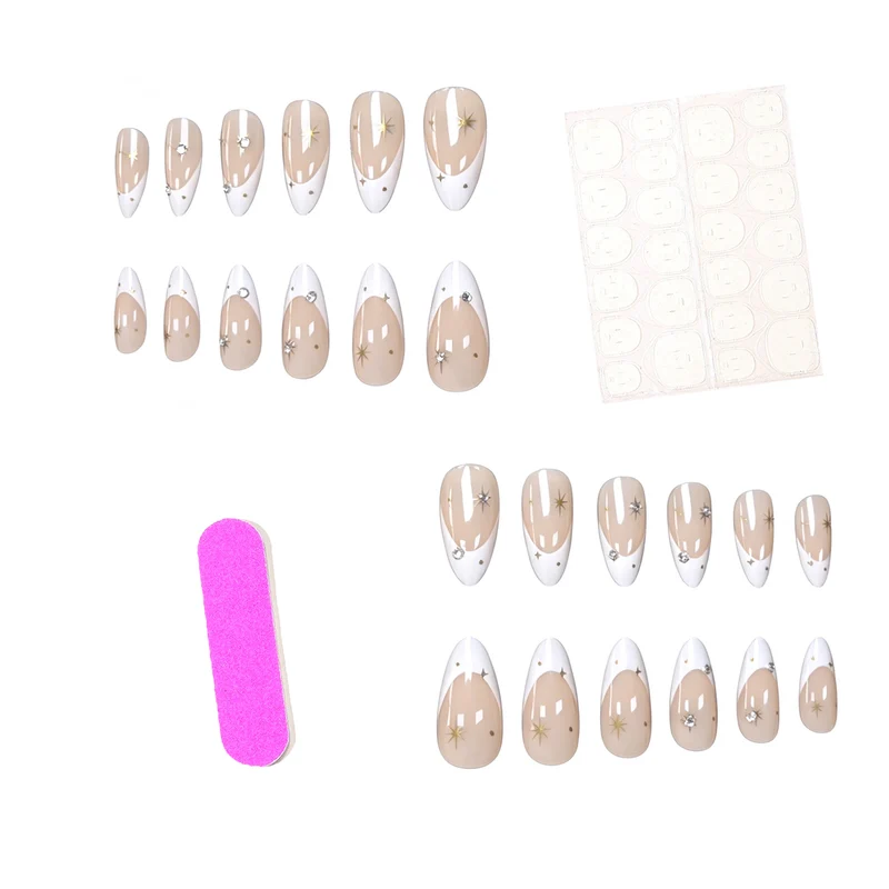 Elegant Accented Stiletto Nail Art Enhancements Stornfield