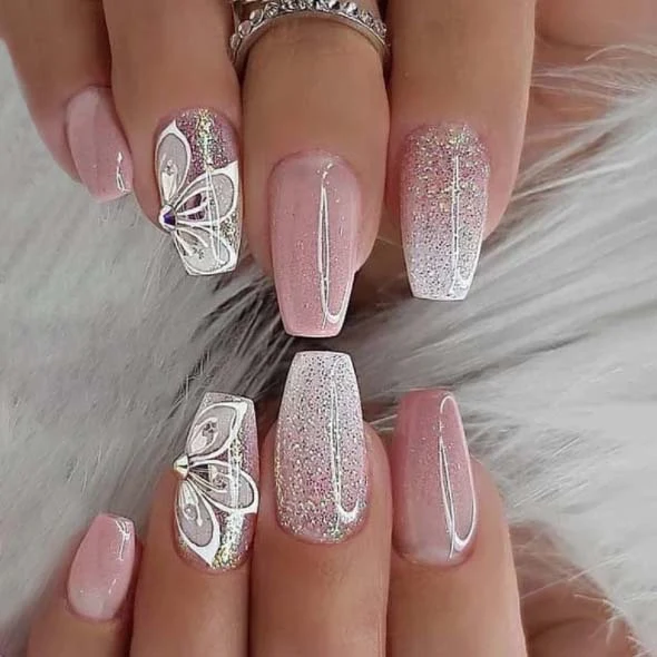 Elegant 3D Acrylic Nail Art Set Stornfield