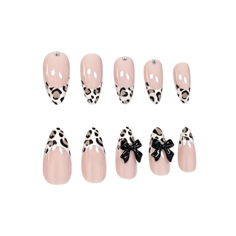 Designer Leopard Print Nail Art Enhancements Stornfield