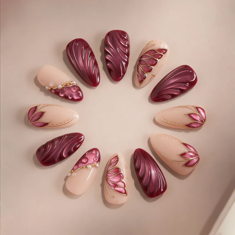 Decorative Press-On Nail Enhancements Stornfield 1789915539