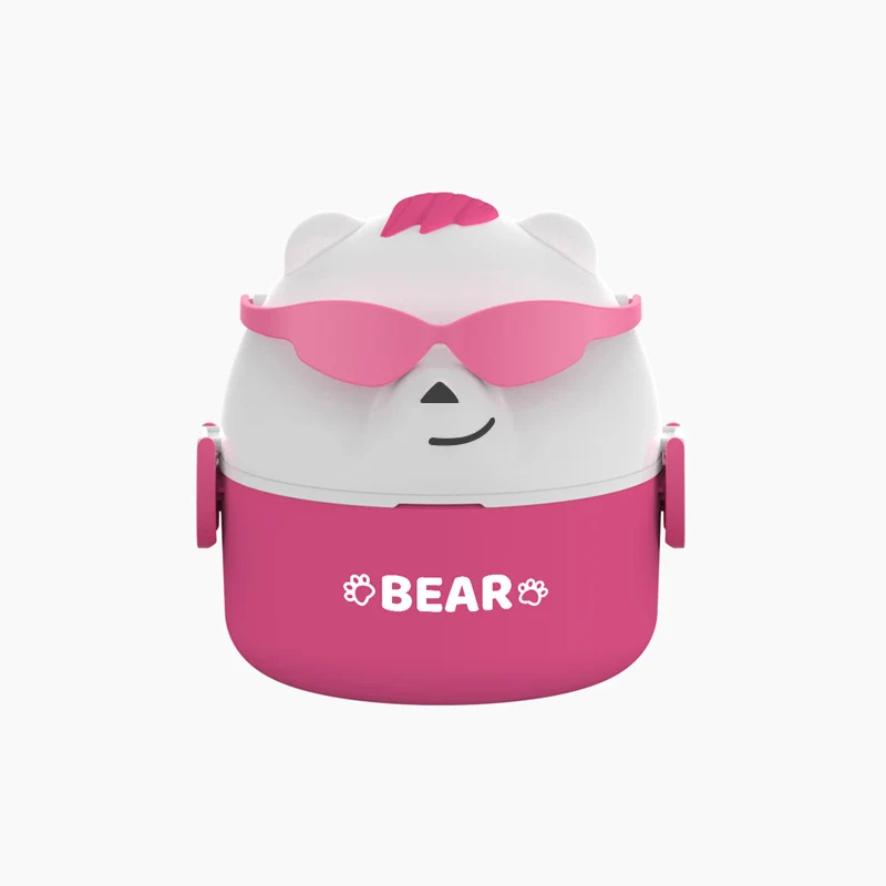Cute Bear-Themed Stackable Lunch Box