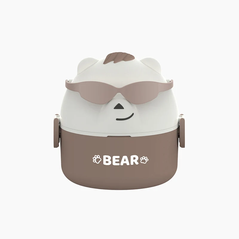 Cute Bear-Themed Stackable Lunch Box