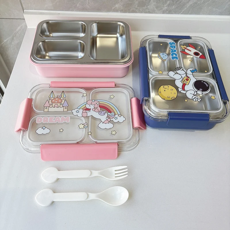 Space-Themed Multi-Compartment Food Storage Container