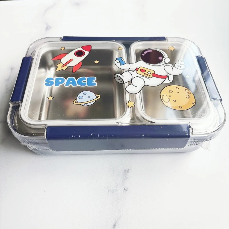 Space-Themed Multi-Compartment Food Storage Container