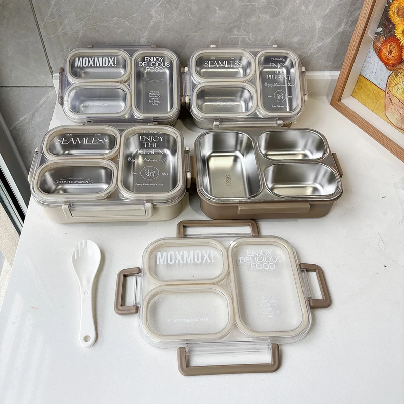 Premium Stainless Steel Multi-Compartment Food Storage Container