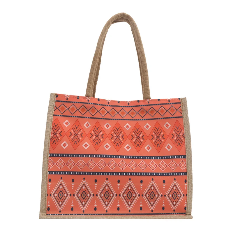 Artistic Patterned Canvas Tote Bag