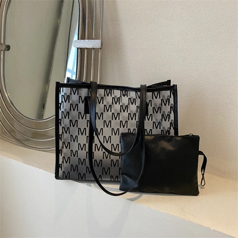Transparent Structured Tote Handbag