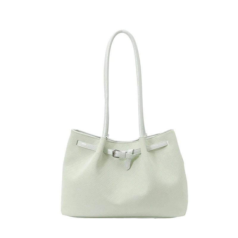 Textured Woven Tote Handbag