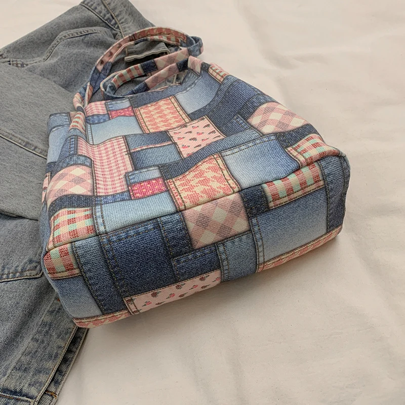 Stylish Patchwork Tote Bag