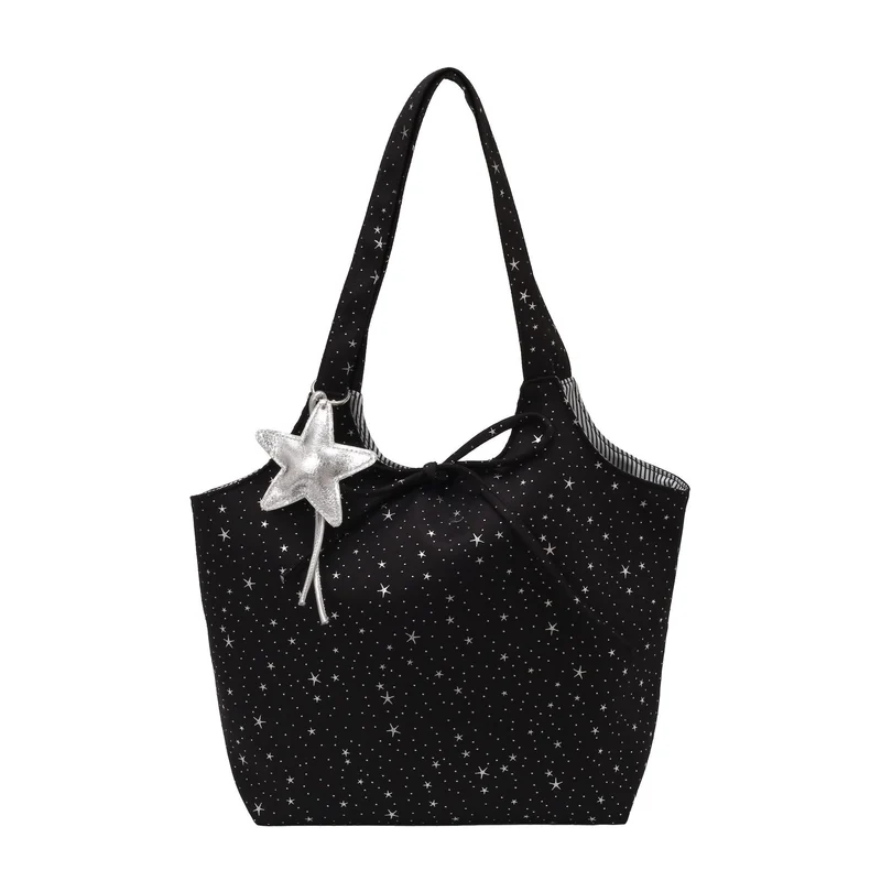 Stylish Multi-Pocket Canvas Tote Bag