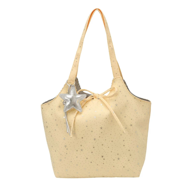 Stylish Multi-Pocket Canvas Tote Bag