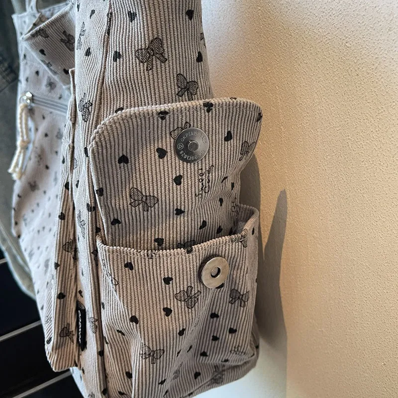 Stylish Double Pocket Tote Bag