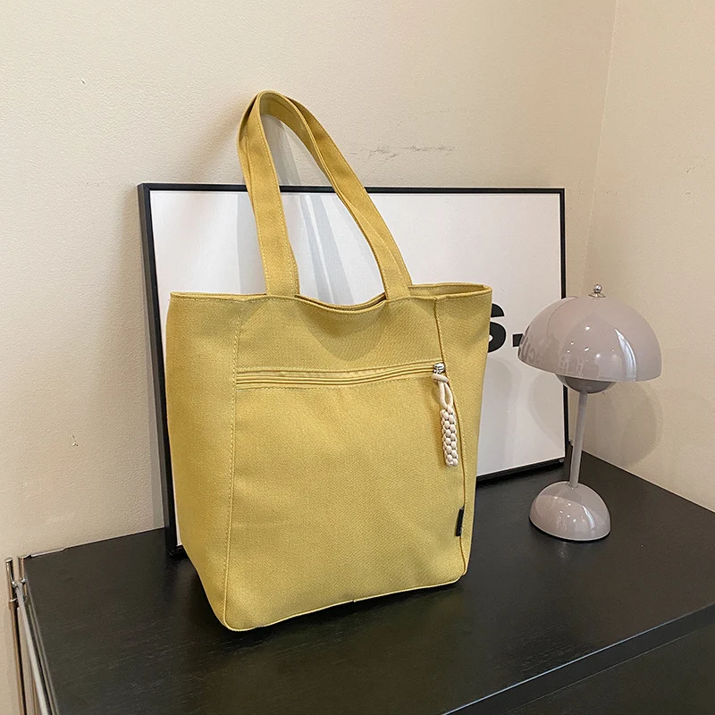 Spacious Utility Canvas Tote Bag